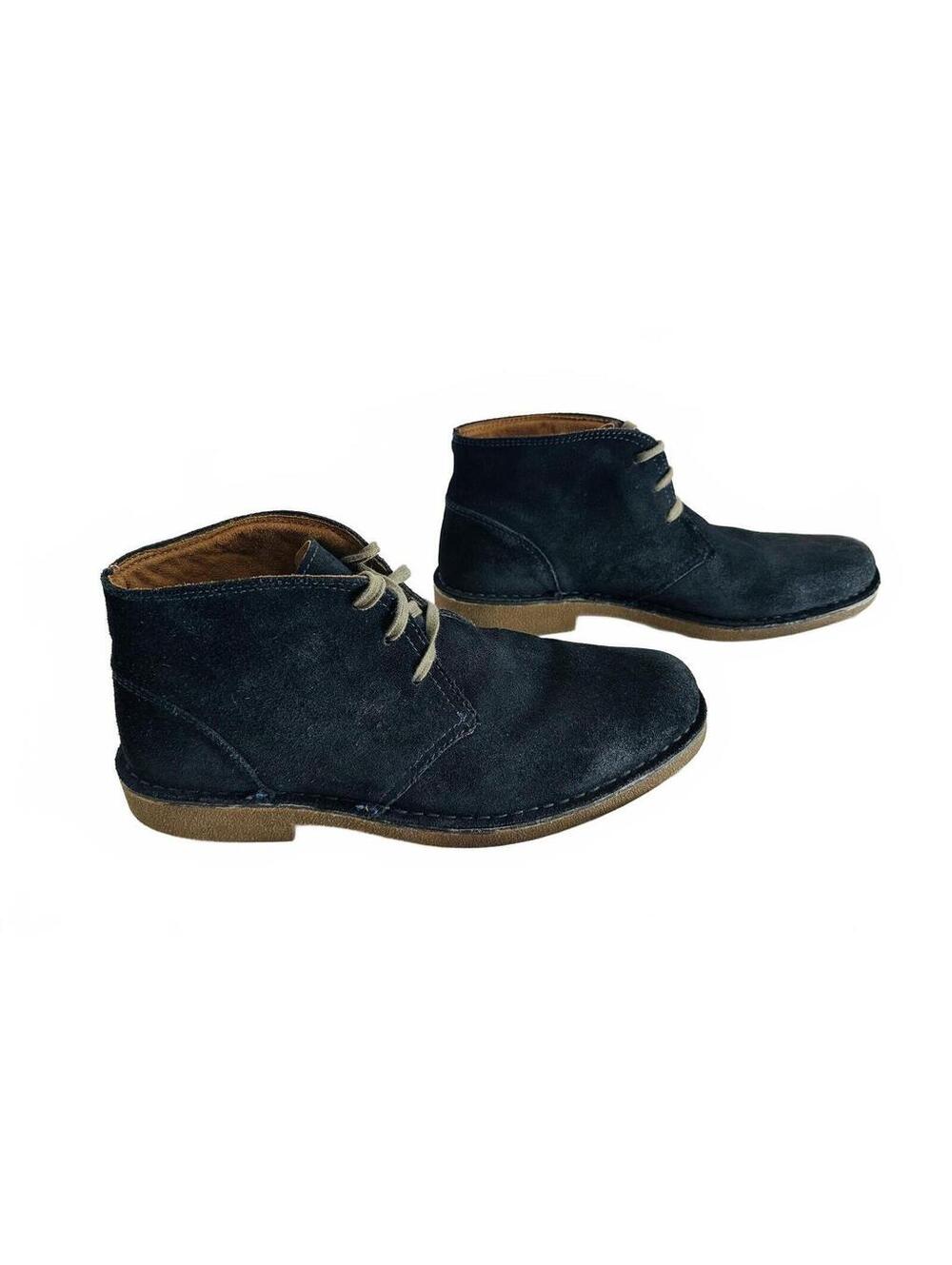 Bass 'Todd' Men's Suede Desert Boots Navy Lace Up Size 11M